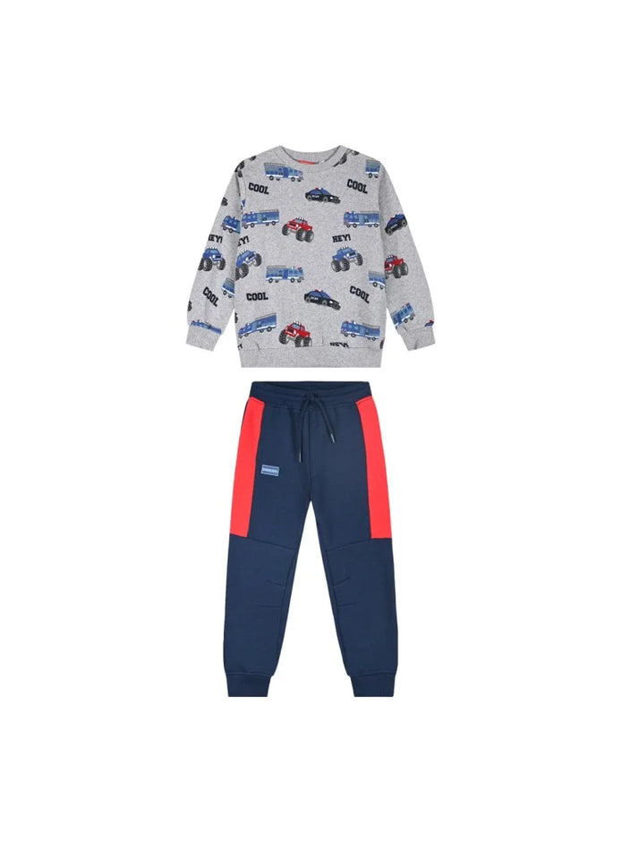 Energiers Children's Tracksuit Set with Vehicle Designs