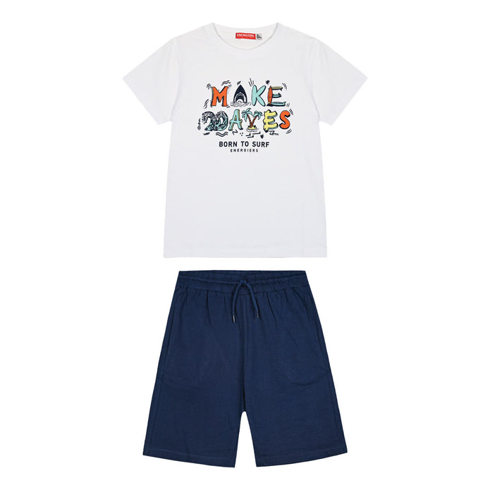 Energies Παιδικό Σετ T-Shirt & Βερμούδα "Make Waves"