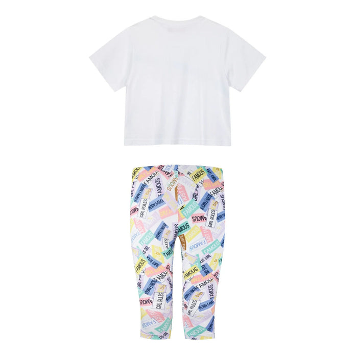 Energiers Girls' Set: Blouse and Leggings with