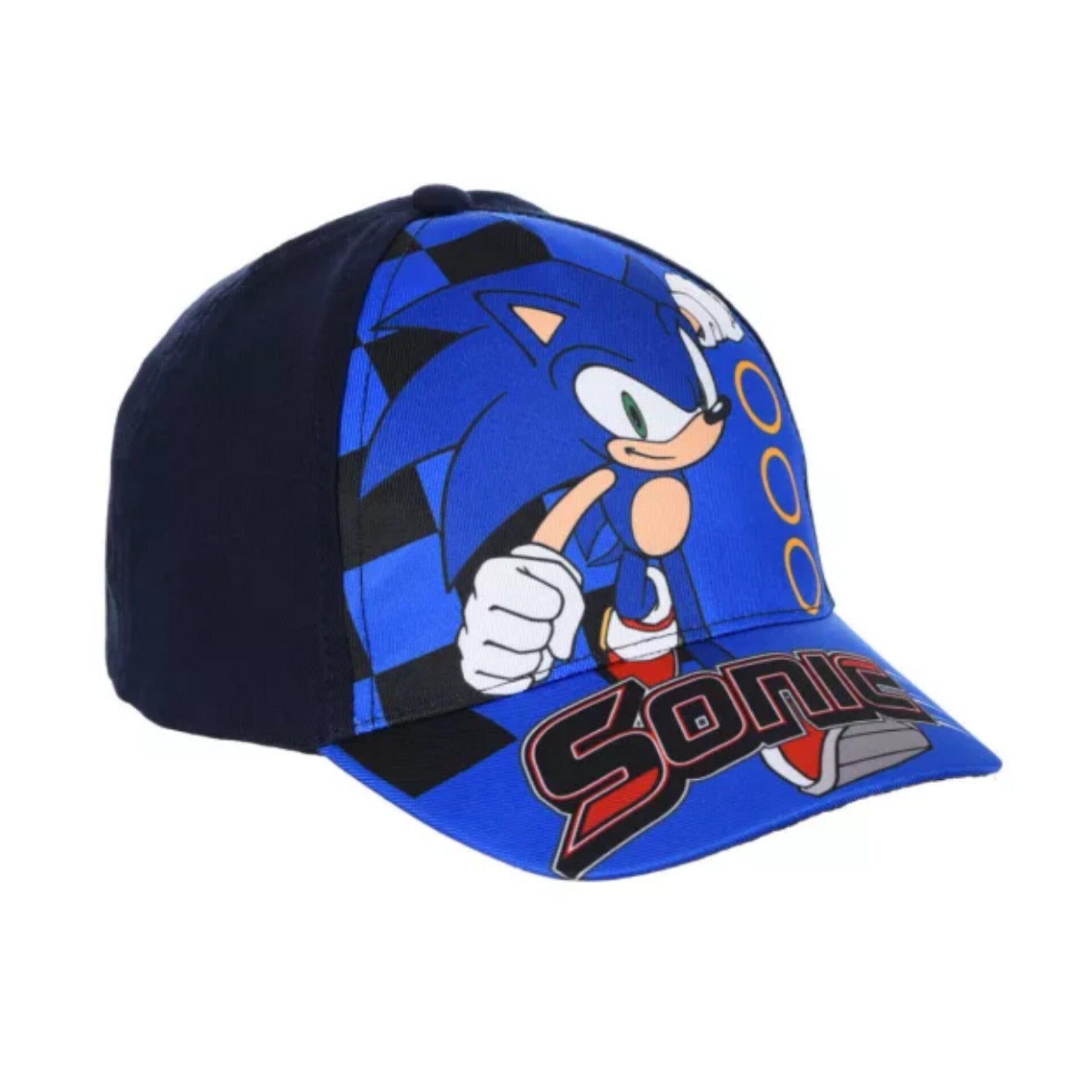 Παιδικό καπέλο Sonic σε κόκκινο ή μπλε με στάμπα, 100% βαμβάκι, για αγόρια και κορίτσια 3–8 ετών
