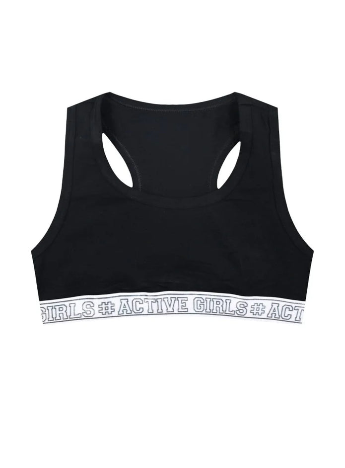 Energiers Σετ 3 Παιδικά Αθλητικά Μπουστάκια #Active Girls - Μαύρο, Λευκό, Γκρι