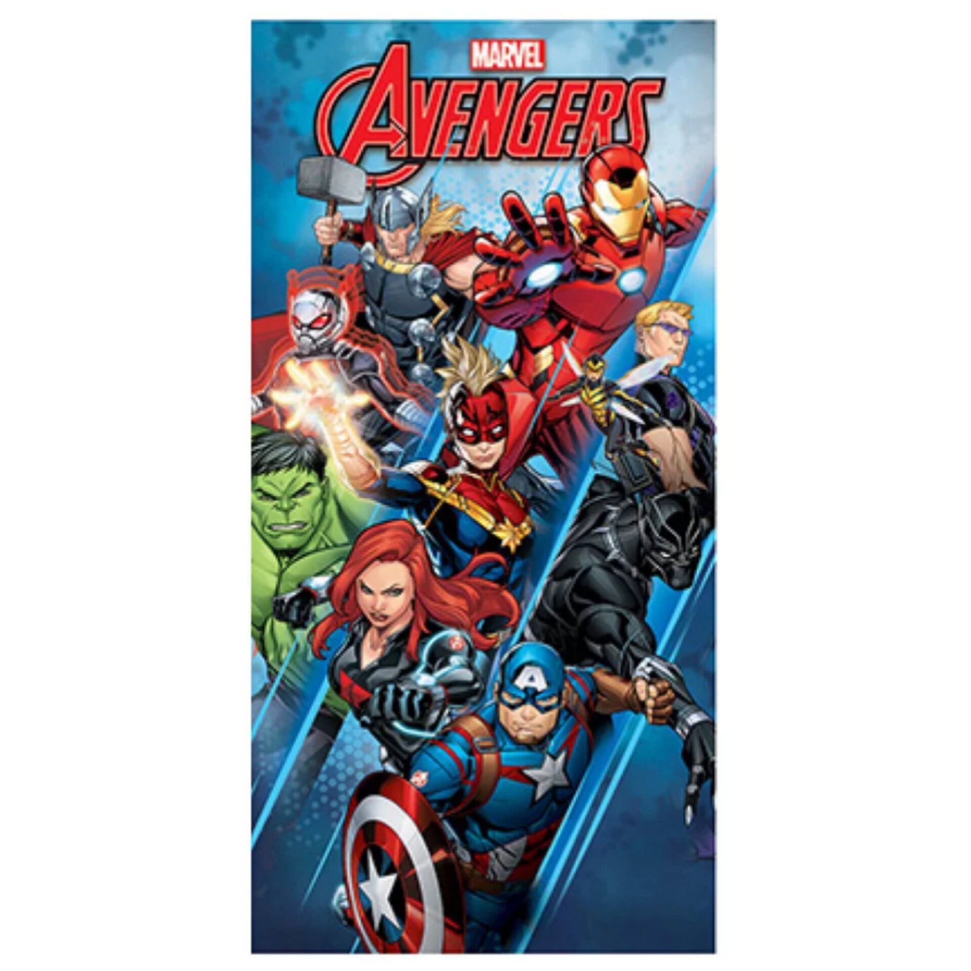 Πετσέτα Θαλάσσης Quick Dry Marvel Avengers 17 70X140 Blue 100% Microfiber
