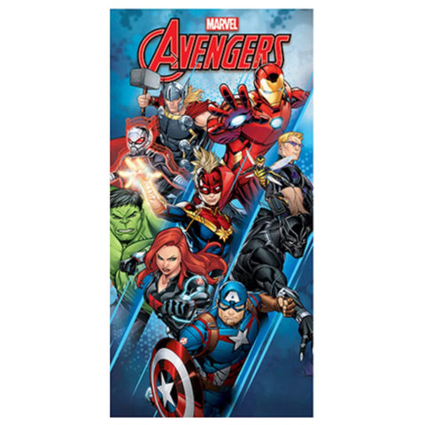 Πετσέτα Θαλάσσης Quick Dry Marvel Avengers 17 70X140 Blue 100% Microfiber