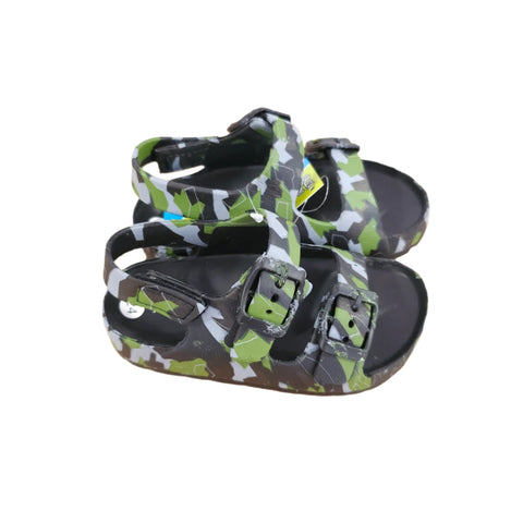 Hot Sand Kids Sandals with Camouflage and Double Buckle