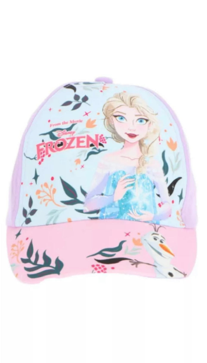 Παιδικό καπέλο Frozen Disney με Elsa και Olaf σε ροζ και γαλάζιο χρώμα