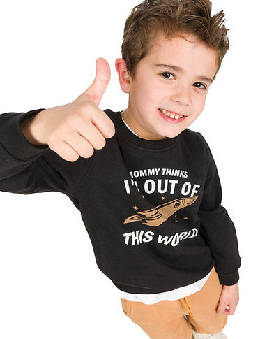 Energiers Boy's Tracksuit Set with Spaceship Design