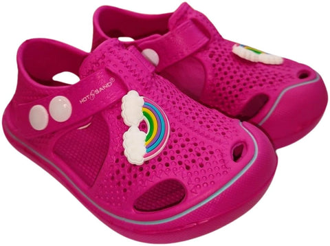 Hot Sand Kids Rainbow Sandals - Fuchsia