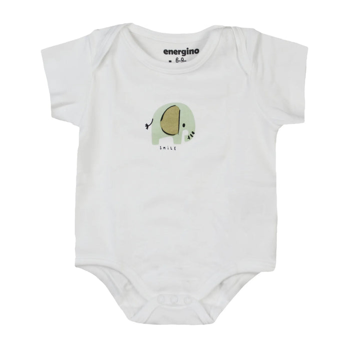 Energiers Σετ 5 Βρεφικά Κορμάκια Κοντομάνικα - Ζωάκια της Ζούγκλας