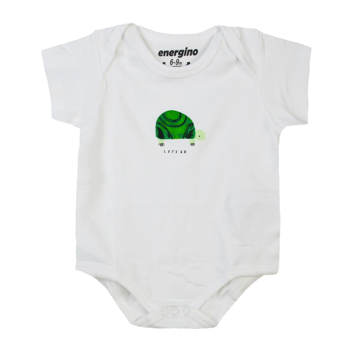 Energiers Σετ 5 Βρεφικά Κορμάκια Κοντομάνικα - Ζωάκια της Ζούγκλας