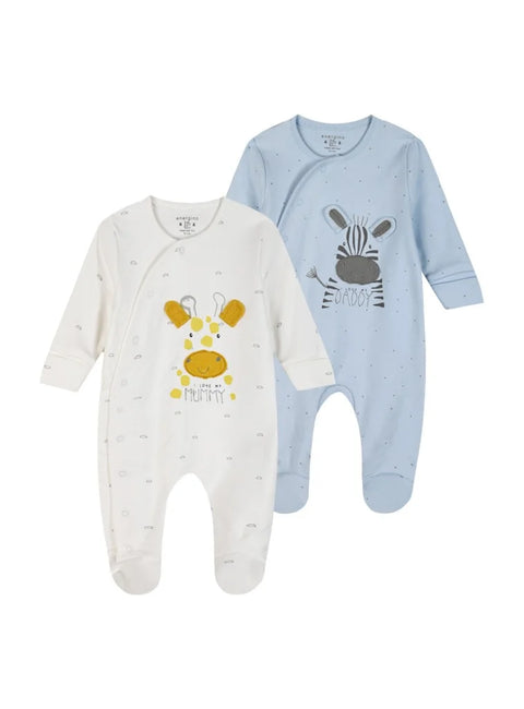 Energies Σετ Βρεφικά Φορμάκια 2 Τεμαχίων με Σχέδια Καμηλοπάρδαλης & Ζέβρας