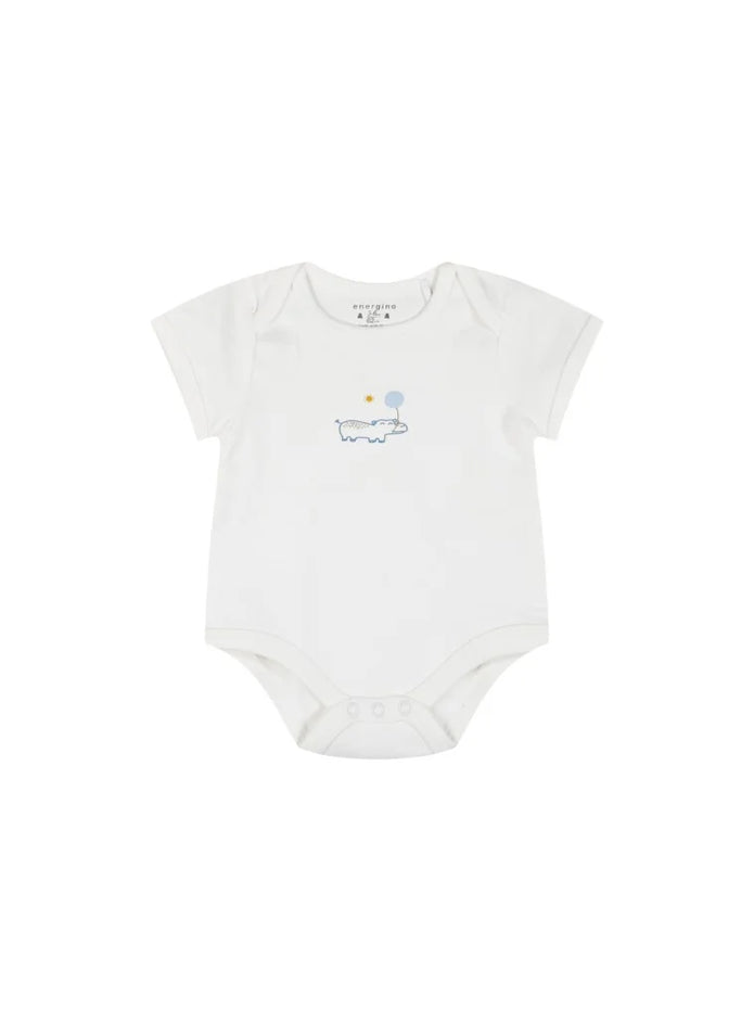 Energiers Σετ 5 Κοντομάνικα Βρεφικά Φορμάκια με Χαρούμενα Σχέδια