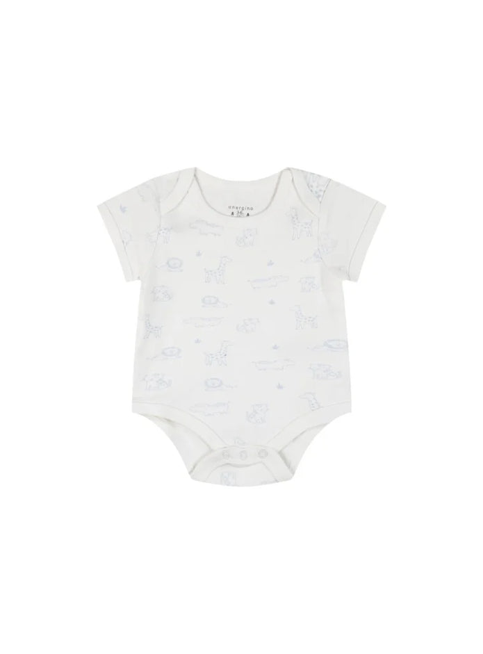 Energiers Σετ 5 Κοντομάνικα Βρεφικά Φορμάκια με Χαρούμενα Σχέδια