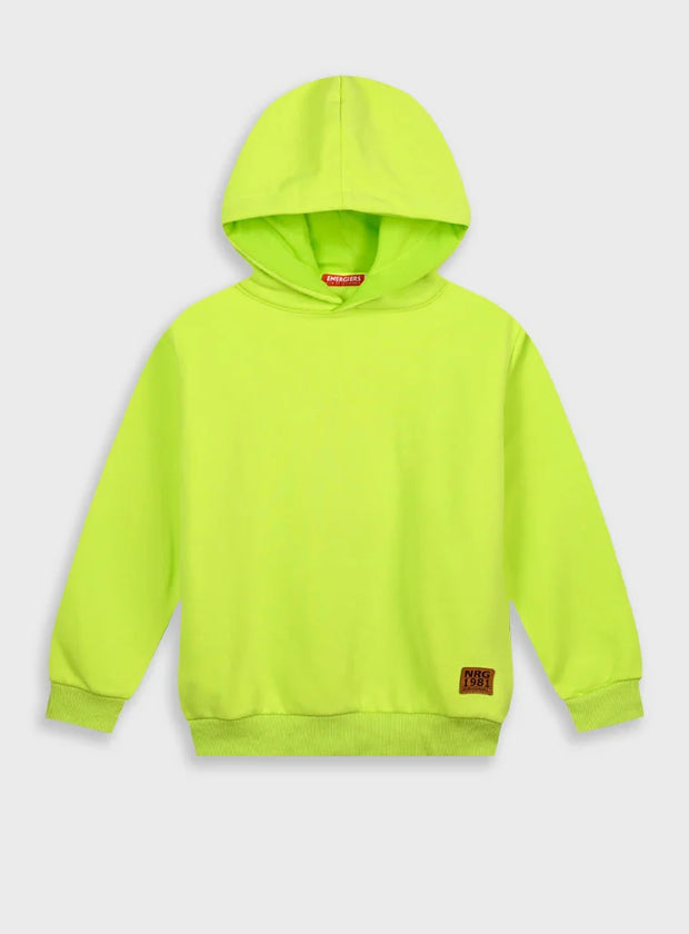 φούτερ Energiers λάιμ με ταμπελάκι NRG 1981 στο τελείωμα