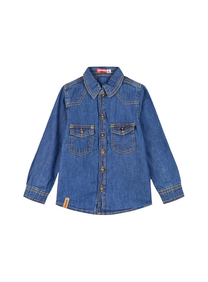 Energiers Kids Denim Shirt with Pockets