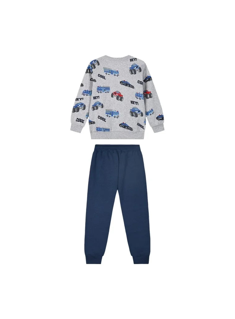 Energiers Children's Tracksuit Set with Vehicle Designs 