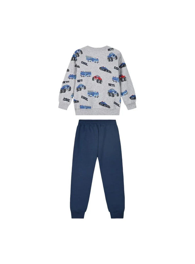 Energiers Children's Tracksuit Set with Vehicle Designs 