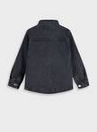 Energiers παιδικό τζιν overshirt μαύρο με τσέπες για αγόρια