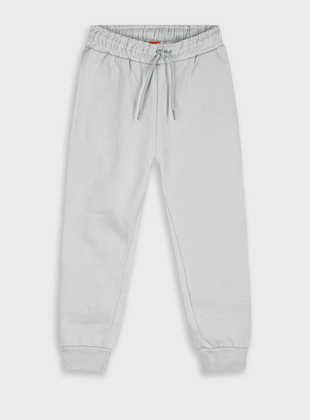 Energiers γκρι παιδικό παντελόνι φόρμας με κορδόνι στη μέση – μπροστινή όψη