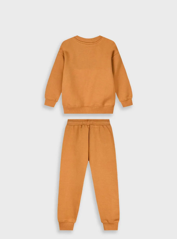 Σετ αγορίστικης φόρμας Energiers με μπλούζα και παντελόνι σε ταμπά απόχρωση