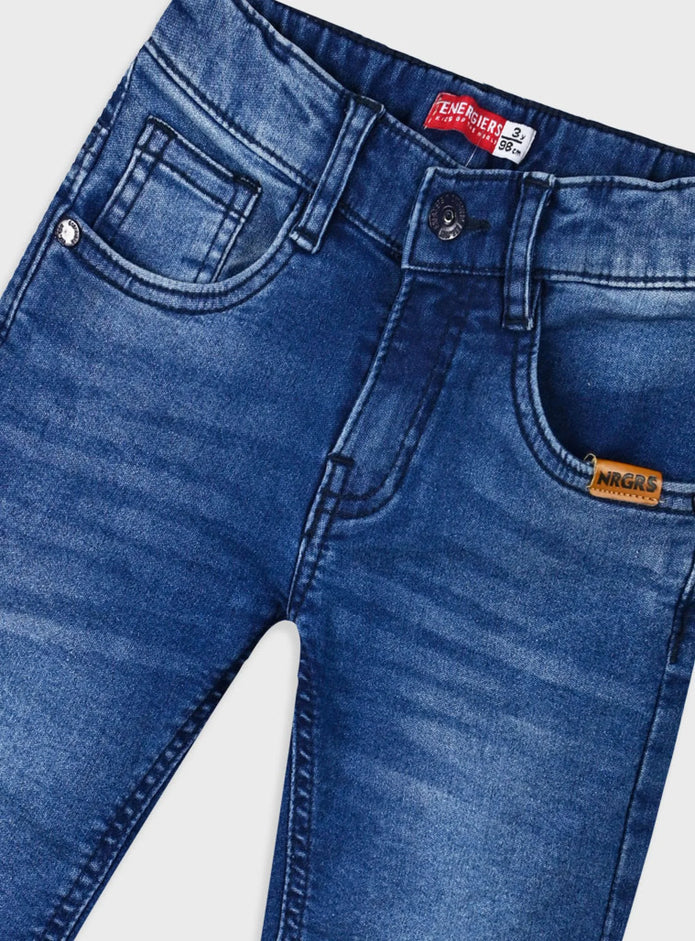 Παιδικό τζιν παντελόνι Energiers – κοντινή όψη τσέπης και κουμπιού