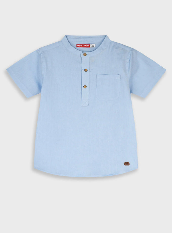 Energiers παιδικό πουκάμισο αγοριού γαλάζιο με mandarin γιακά

Παιδικό γαλάζιο πουκάμισο Energiers αγοριού με κοντό μανίκι

Energiers καλοκαιρινό πουκάμισο αγοριού γαλάζιο βαμβάκι λινό