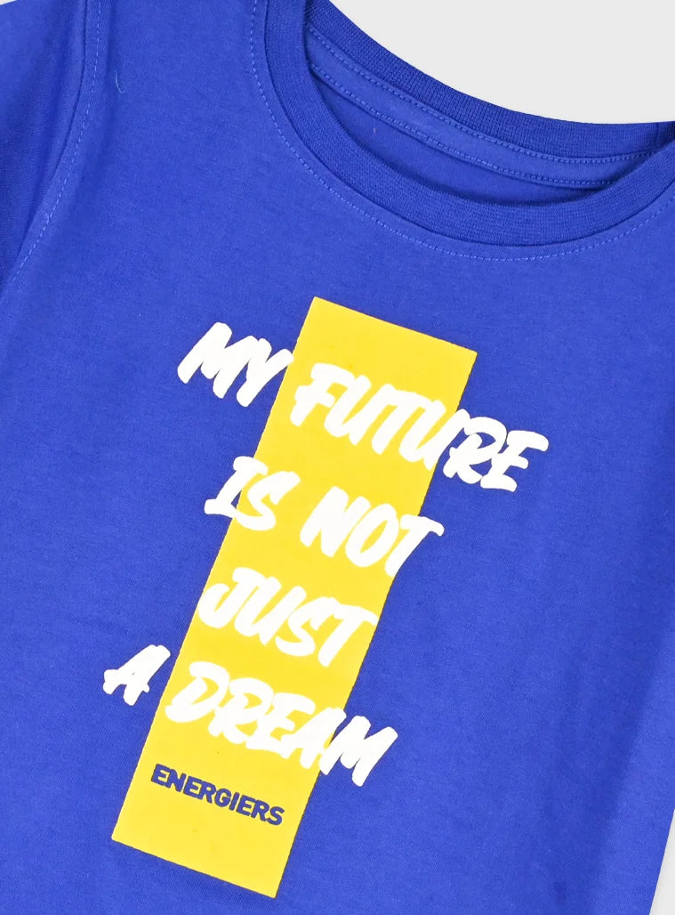 παιδικό σετ Energiers μπλε μπλούζα με στάμπα και κίτρινο σορτσάκι

παιδική μπλούζα μπλε με print My future is not just a dream Energiers

παιδικό κίτρινο σορτσάκι με κορδόνι Energiers