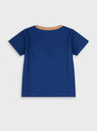 Energiers παιδικό μπλε t-shirt για αγόρι με τύπωμα Ocean και καραβάκι