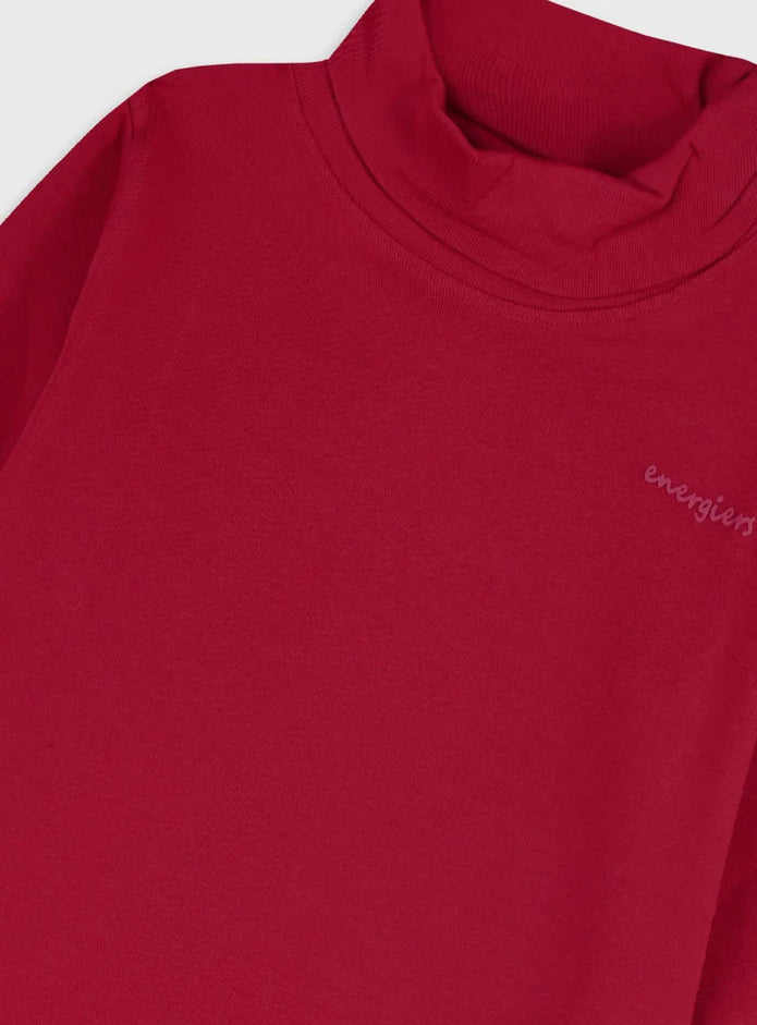 παιδικό ζιβάγκο Energiers κερασί με κεντημένο λογότυπο