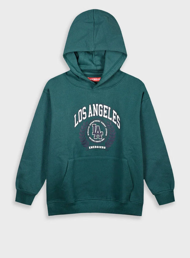 Energiers Παιδικό Φούτερ με Κουκούλα "Los Angeles" Πράσινο