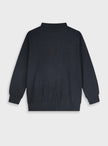 Παιδικό σκούρο μπλε πουλόβερ Energiers για αγόρι με ψηλό γιακά