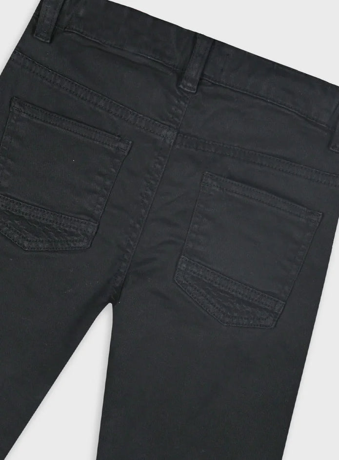 Παιδικό παντελόνι Energiers μαύρο, ύφασμα καπαρντίνα