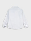 Παιδικό λευκό πουκάμισο Energiers με μαύρο μικροσχέδιο – πίσω όψη