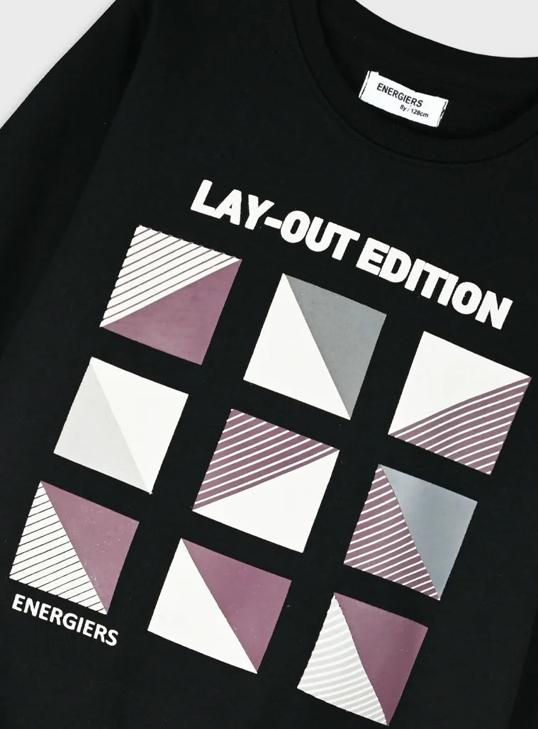 Energiers παιδικό σετ για αγόρι Lay-Out Edition με φούτερ μπλούζα και παντελόνι φόρμας σε βουργουνδί και ανθρακί