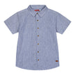 Energies Short Sleeve Striped Shirt in Light Blue