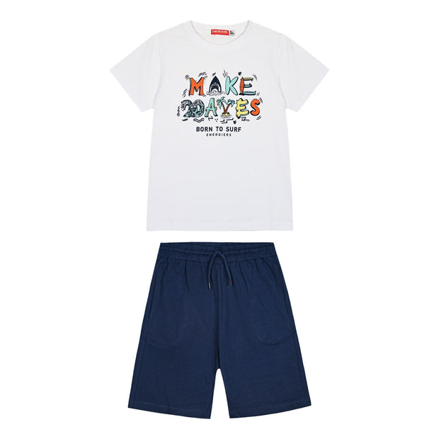 Energies Παιδικό Σετ T-Shirt & Βερμούδα "Make Waves"