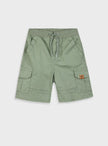 Παιδικό cargo σορτς Energiers σε χακί χρώμα με κορδόνι και τσέπες