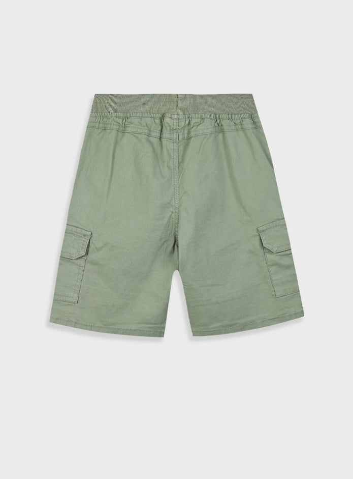 Παιδικό cargo σορτς Energiers σε χακί χρώμα με κορδόνι και τσέπες