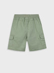 Παιδικό cargo σορτς Energiers σε χακί χρώμα με κορδόνι και τσέπες