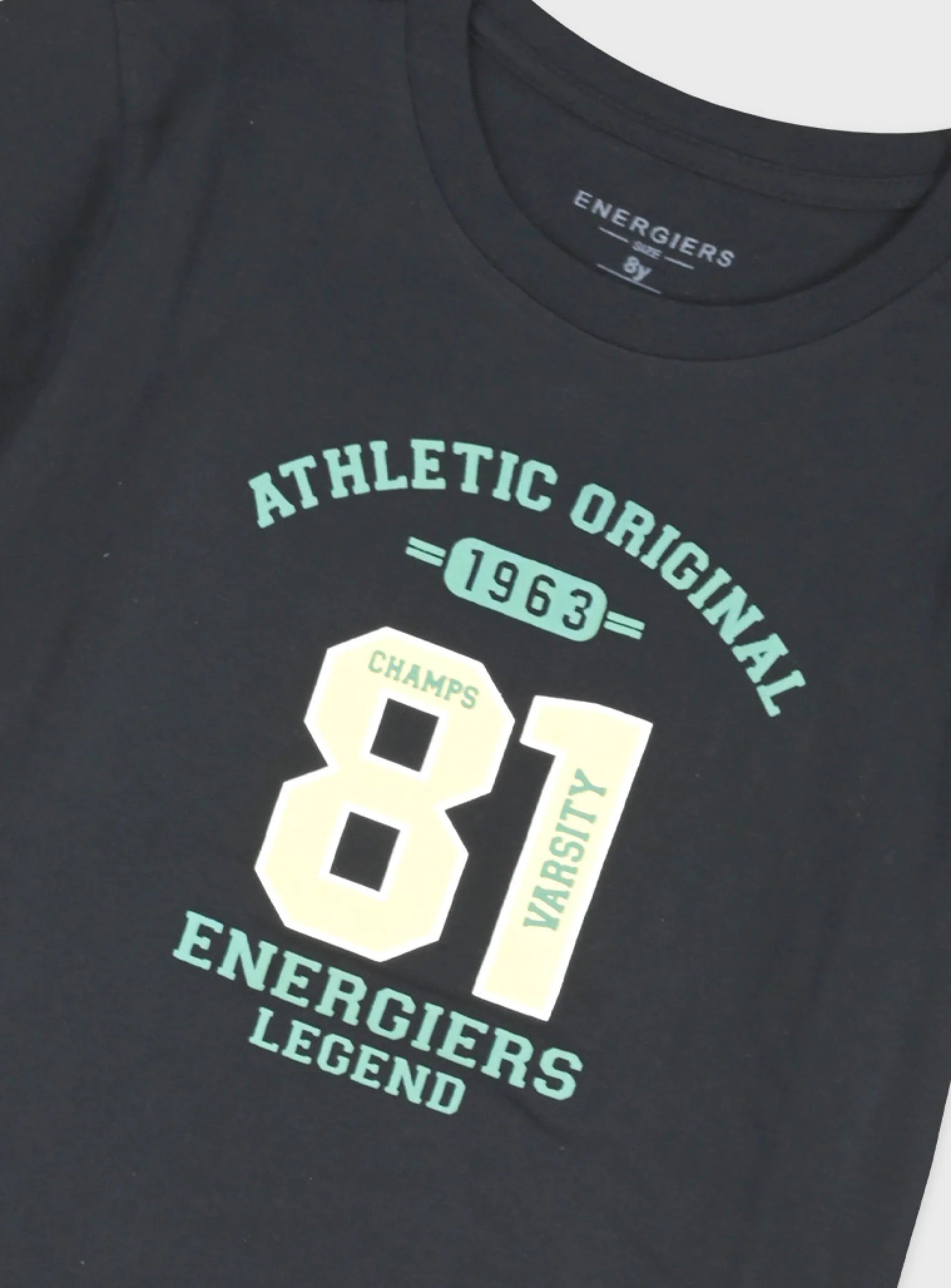 Παιδικό σετ Energiers αγόρι μαύρο Athletic 81 με βεραμάν σορτσάκι