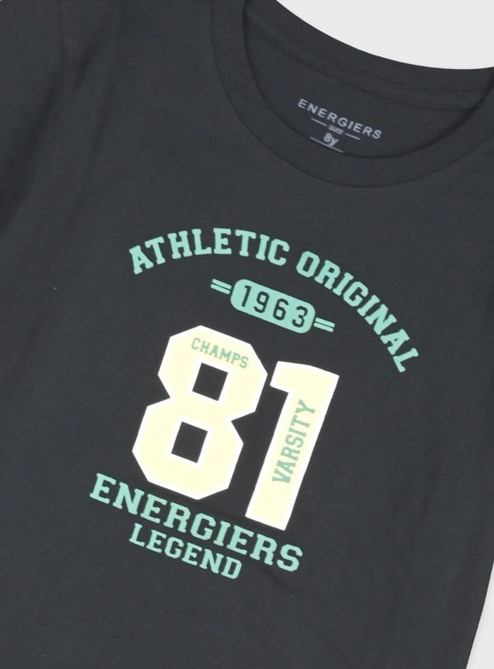 Παιδικό σετ Energiers αγόρι μαύρο Athletic 81 με βεραμάν σορτσάκι