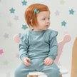 Energies Knitted Children's Set: Blouse with Ruffles and Leggings