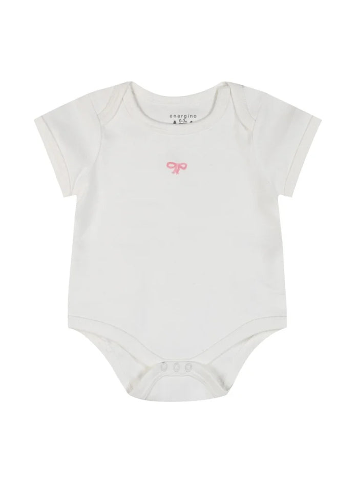 Energiers Σετ 5 Κοντομάνικα Βρεφικά Φορμάκια με Χαρούμενα Σχέδια