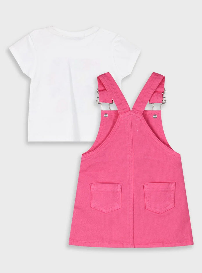 Energiers βρεφικό μπλουζάκι με στάμπα Peace Love & Being Kind - λεπτομέρεια

Energiers βρεφικό σετ με μπλουζάκι και ροζ σαλοπέτα - πίσω όψη

Energiers βρεφικό σετ με λευκό μπλουζάκι και ροζ σαλοπέτα - μπροστινή όψη

Energiers βρεφικό σετ με ροζ σαλοπέτα και Peace Love στάμπα φορεμένο σε κοριτσάκι