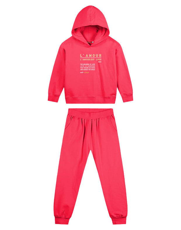 Energies Children's Hooded Tracksuit Set "L'AMOUR"