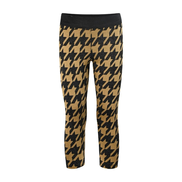 Παιδικό κολάν με σχέδιο pied-de-poule σε αποχρώσεις μπεζ και μαύρου. Διαθέτει ελαστική μέση για άνετη εφαρμογή, ιδανικό για στυλάτες και casual εμφανίσεις.
