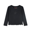 Energies Blouse with Flower & Wavy Finish