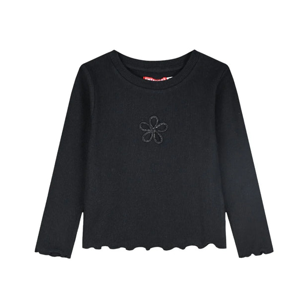 Energies Μπλούζα με Λουλουδάκι & Κυματιστό Τελείωμα