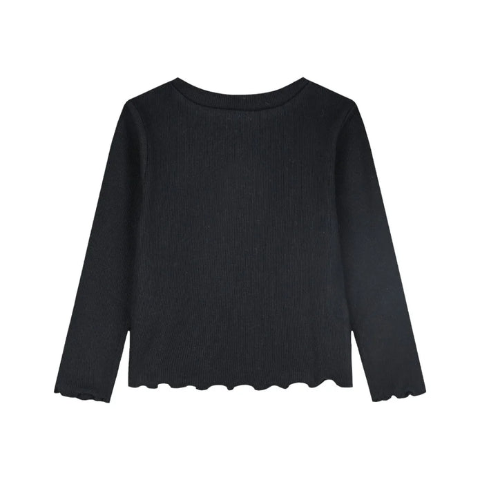 Energies Blouse with Flower & Wavy Finish