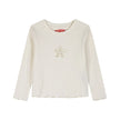 Energies Blouse with Flower & Wavy Finish
