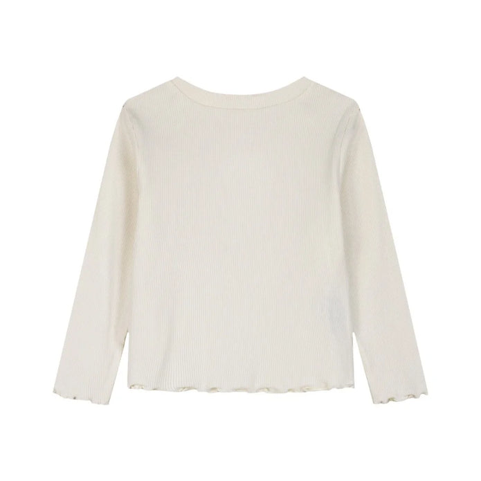 Energies Blouse with Flower & Wavy Finish